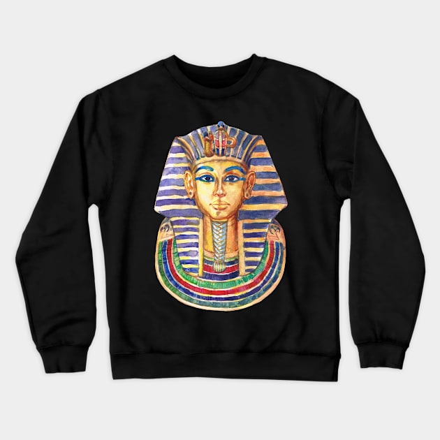Tutankhamun's mask Crewneck Sweatshirt by P-Jaworska